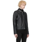 Givenchy Black Leather Laser Logo Jacket
