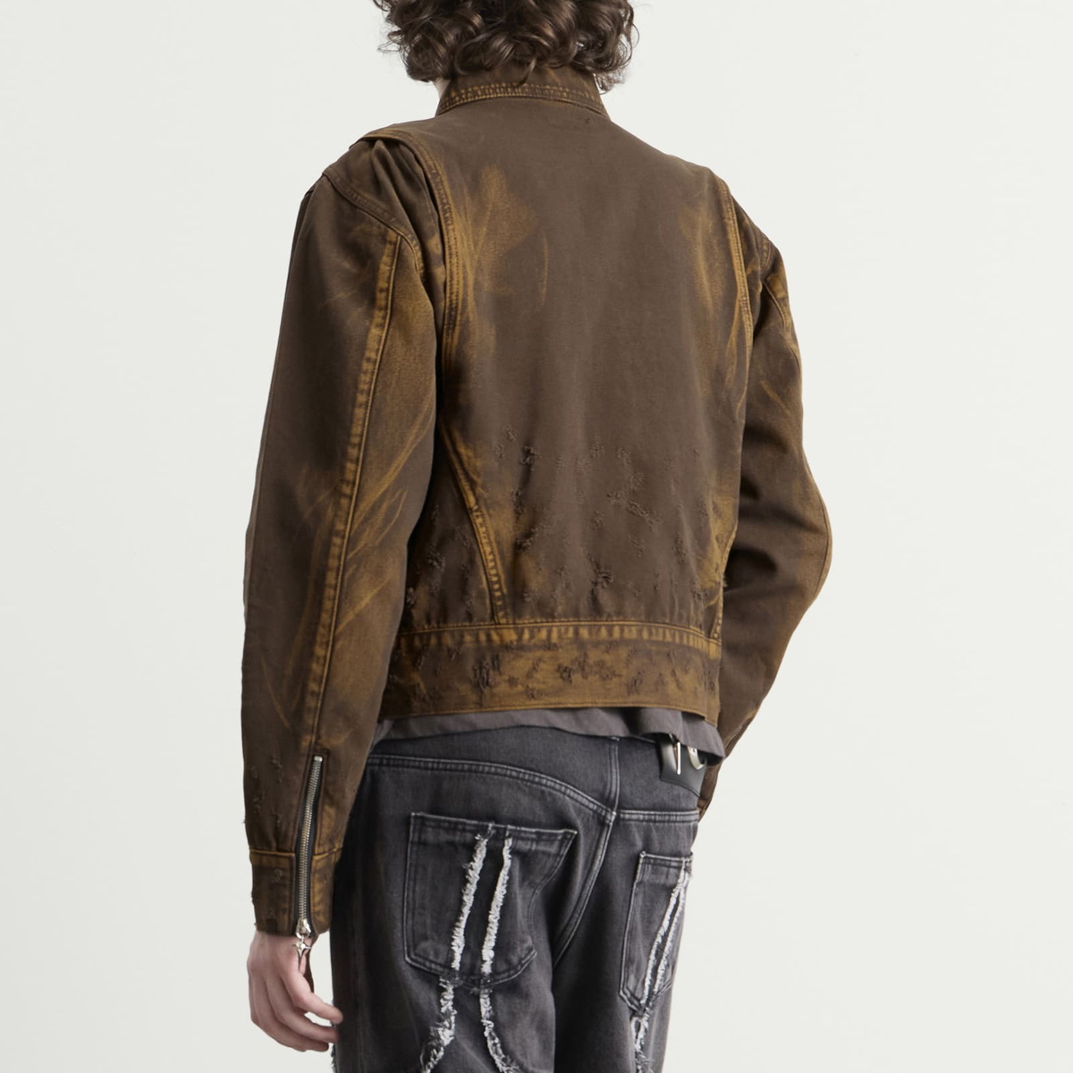 Thug Club Men's Cotton Jacket in Olive