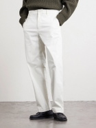 Nili Lotan - Alessio Straight-Leg Stretch Cotton-Blend Twill Trousers - White