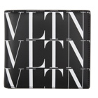 Valentino Black Valentino Garavani VLTN All Over Wallet