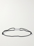 LE GRAMME - 3g Brushed Sterling Silver and Cord Bracelet