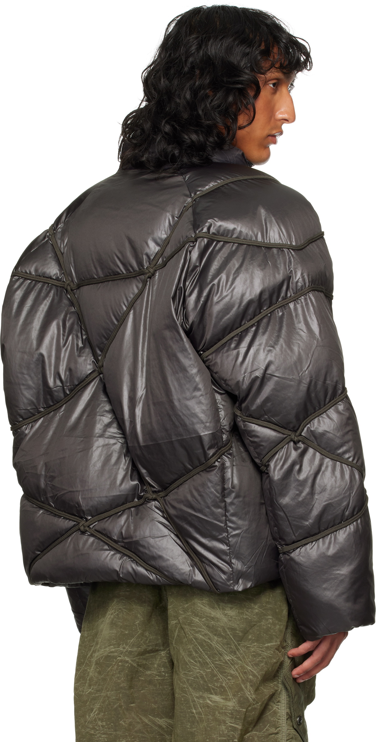 NAMESAKE Brown Angler Binded Puffer Jacket