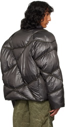 NAMESAKE Brown Angler Binded Puffer Jacket