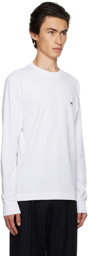 Marine Serre White Graphic Long Sleeve T-Shirt