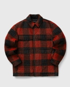 WOOLRICH BLACK LABEL - REFLECTIVE BUFFALO CHECK WORK JACKET Red Mens Overshirt
