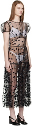 Cecilie Bahnsen Black CBnanna Midi Dress