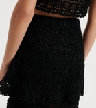 Anna Kosturova Florence cotton crochet miniskirt