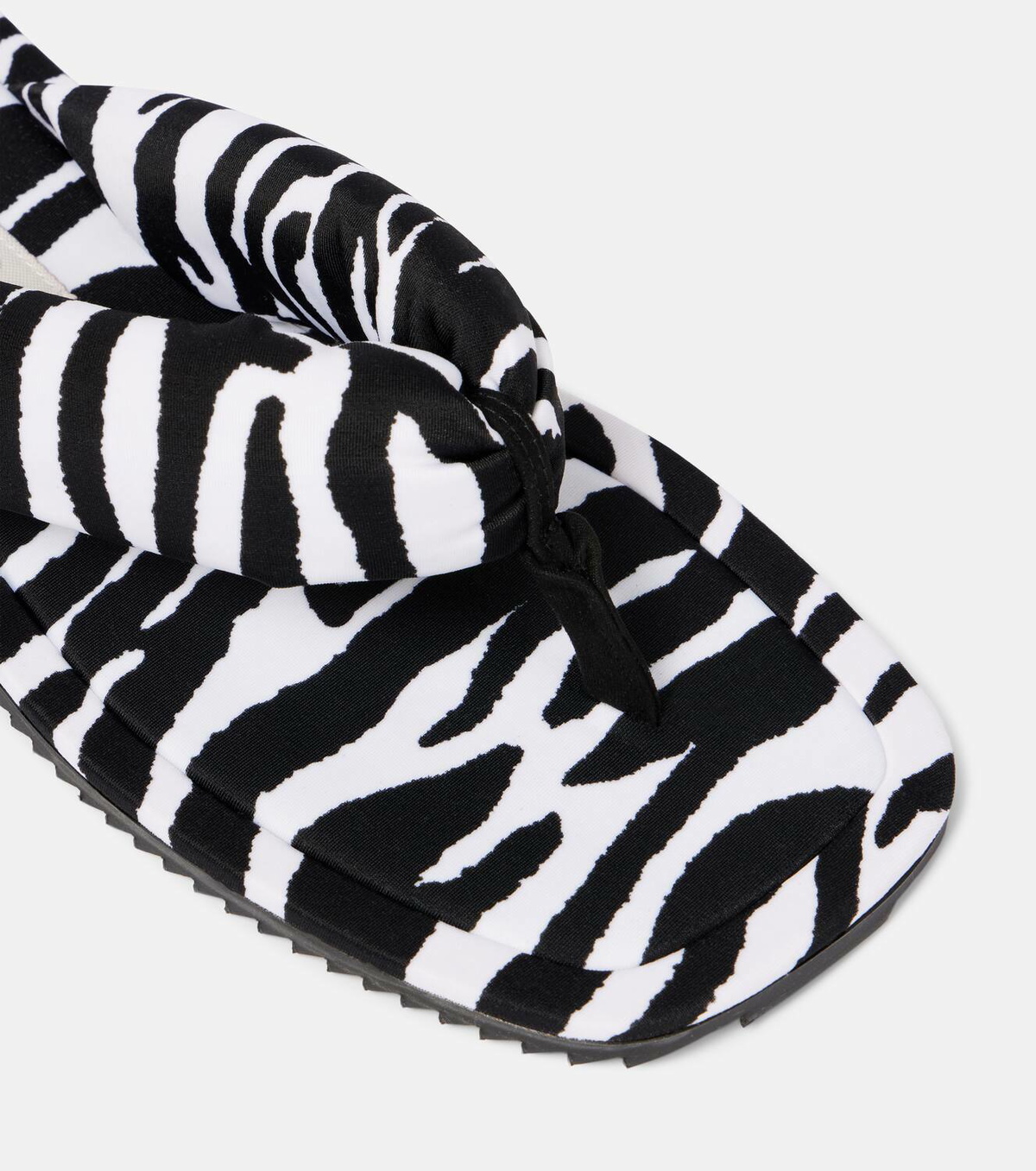 The Attico Indie zebra-print thong sandals