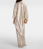 Adriana Degreas Moon Shine metallic maxi dress