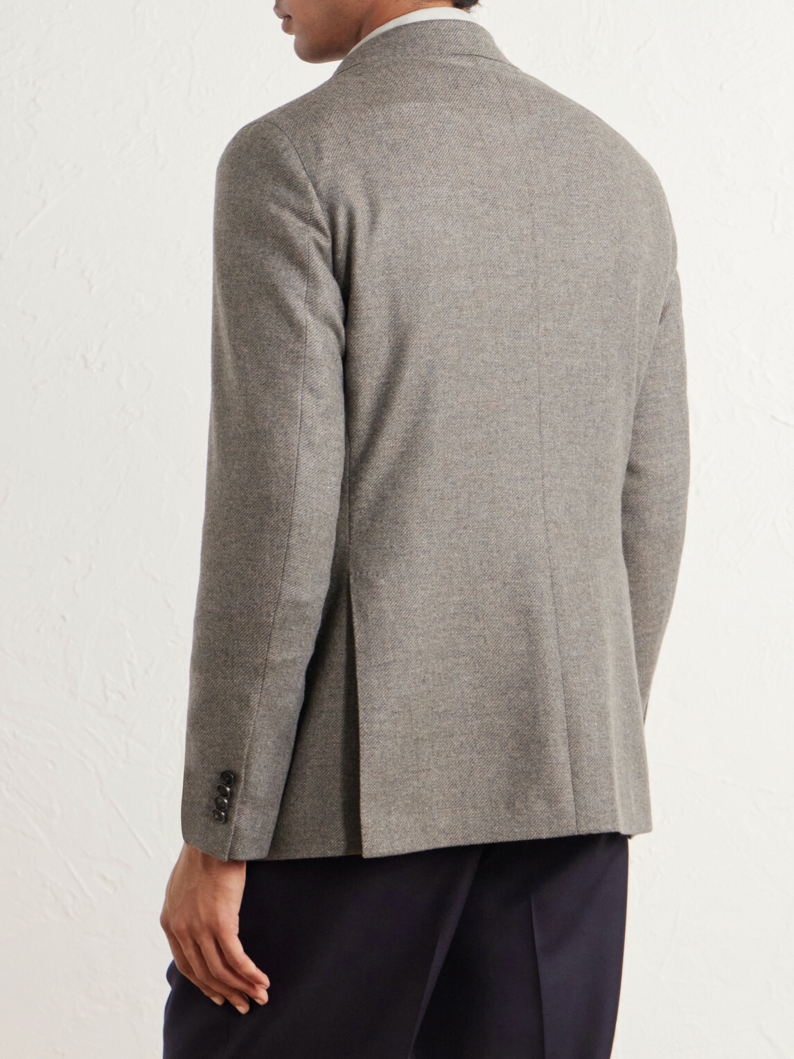 Caruso - Aida Wool and Cashmere-Blend Twill Blazer - Gray