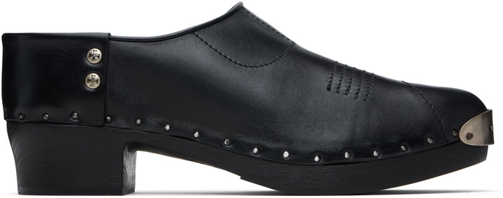 Photo: Enfants Riches Déprimés Black Metal Hardware Clogs