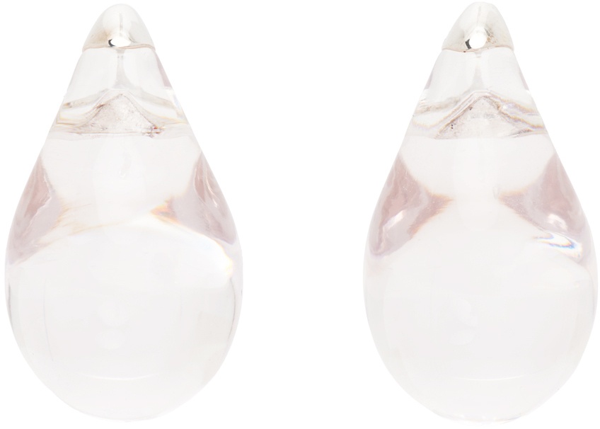 Photo: Bottega Veneta Transparent Drop Earrings