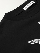 Flagstuff - Ed Davis Printed Cotton-Jersey T-Shirt - Black