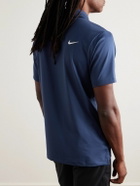 Nike Golf - Tour Logo-Print Dri-FIT Golf Polo Shirt - Blue