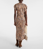 Isabel Marant Lyndsay printed gathered midi dress