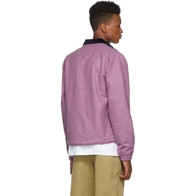 Noah NYC Pink Wool Campus Jacket Noah NYC