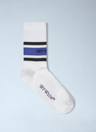 OFF WHITE Striped Bookish Socks