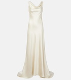 Róhe Bridal draped satin gown