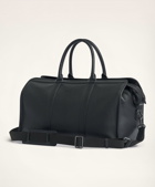 Brooks Brothers Men's Pebbled Leather Duffel Bag | Black
