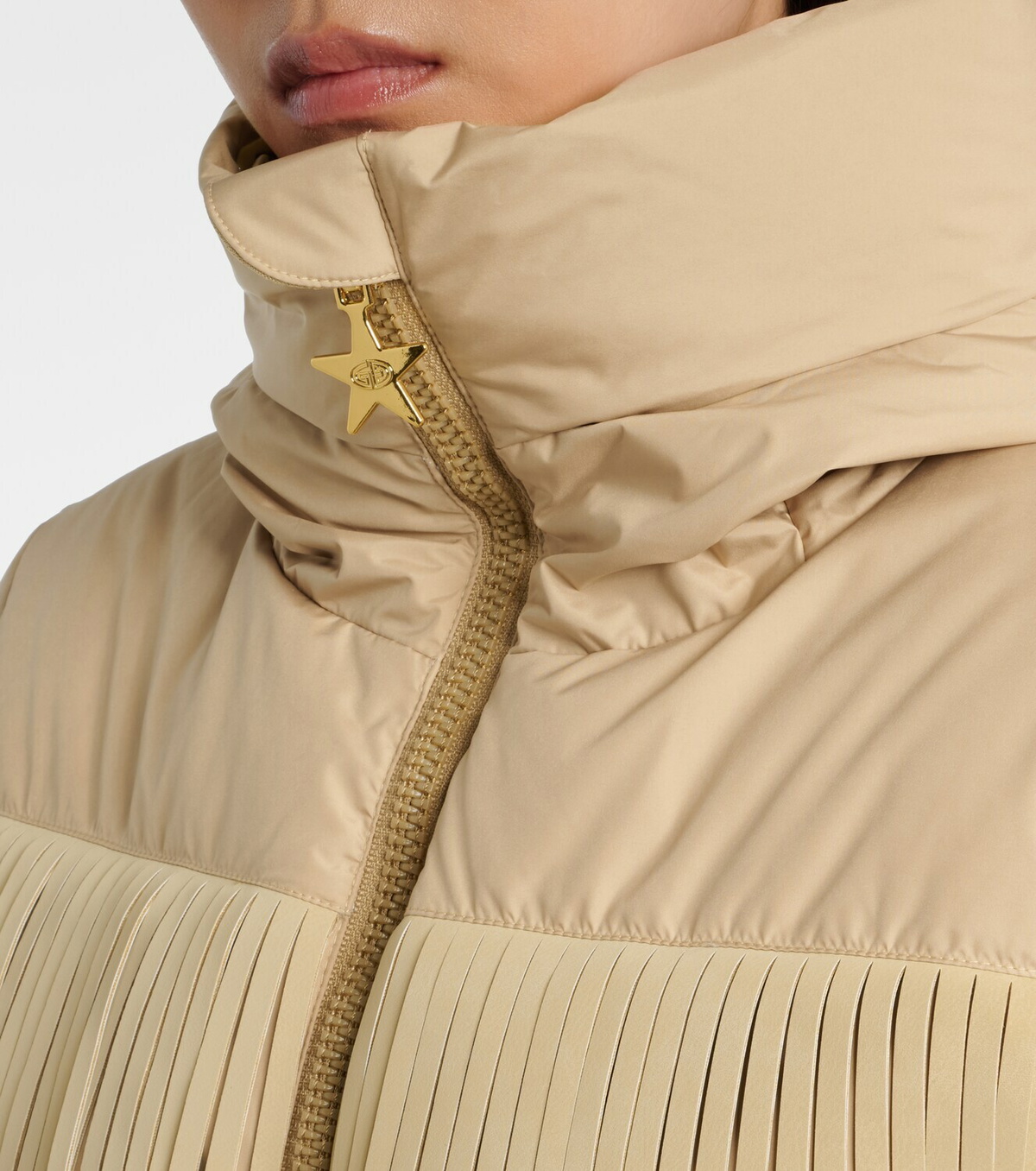Goldbergh Marna fringed down ski jacket