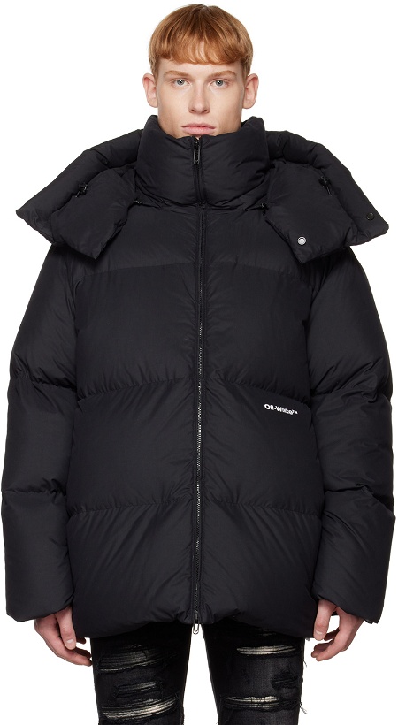 Photo: Off-White Black Bounce Hooded Down Jacket