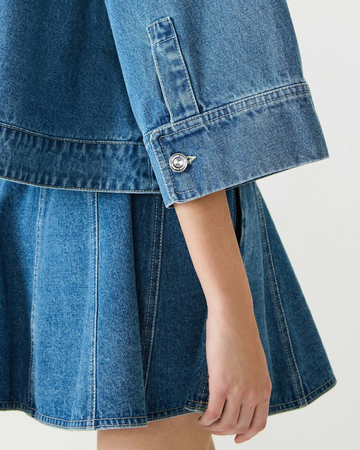 Steve Madden Rhode Jacket Denim in Blue