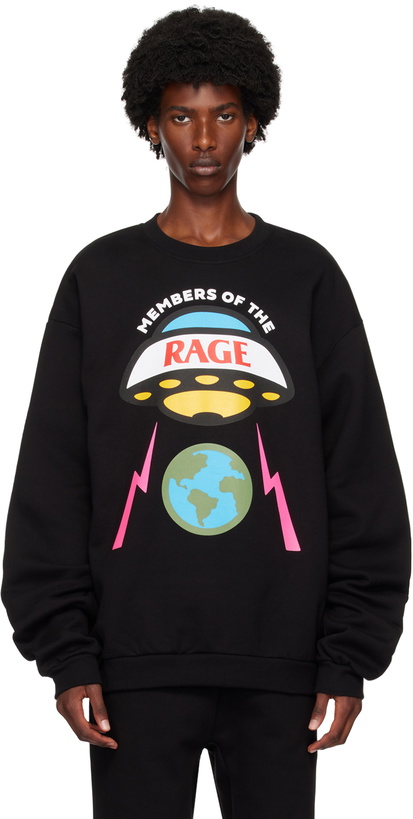 Photo: Members of the Rage Black Hero Logo Sweatshirt