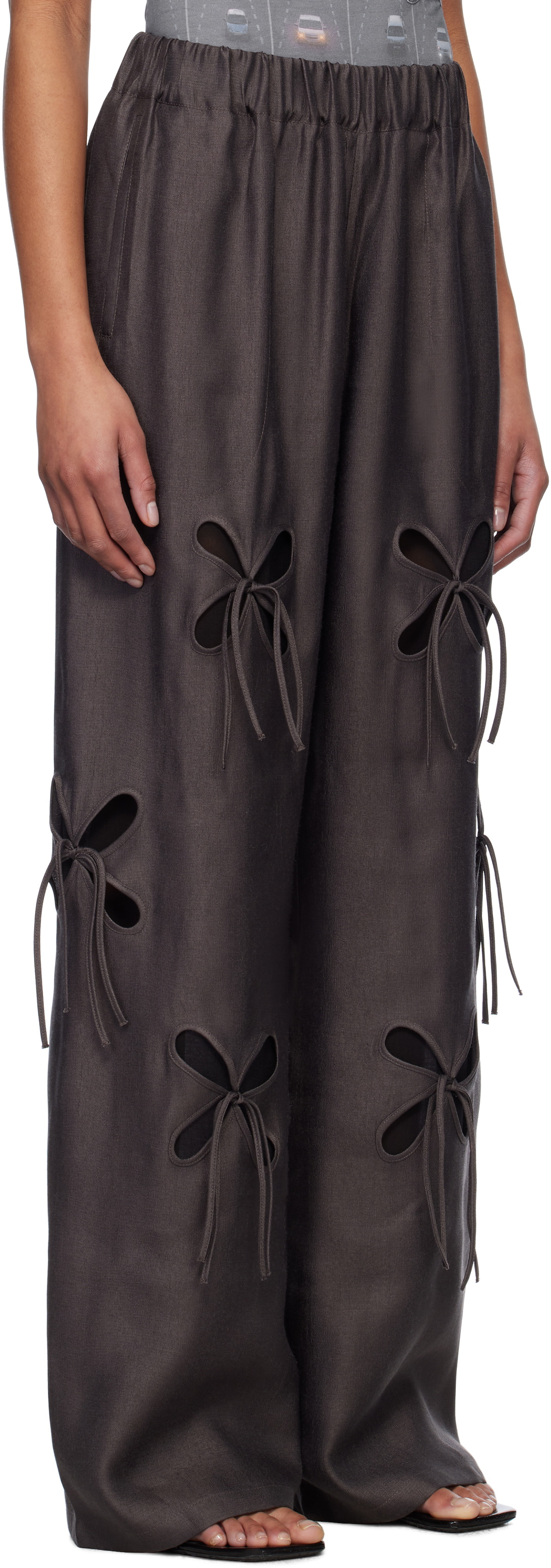 J.Kim Gray Anton Belinskiy Edition Organza Petal Trousers J.KIM
