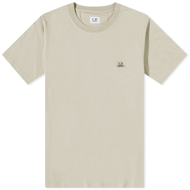 Photo: C.P. Company Men's Patch Logo T-Shirt in Cobblestone