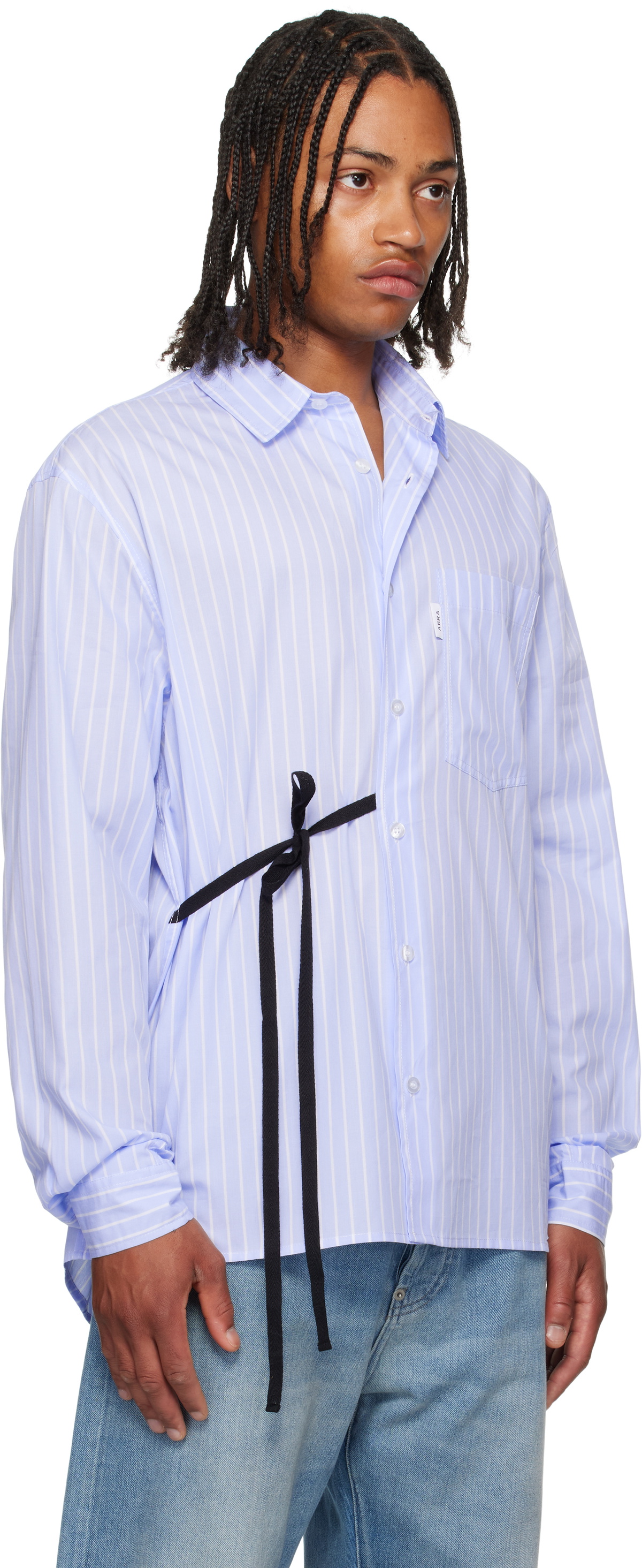 ABRA SSENSE Exclusive Blue Cotton Shirt