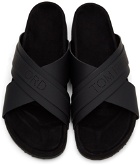 TOM FORD Black Leather Wicklow Sandals