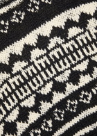 Free People Dani Patterned Cotton-blend Jumper Black
