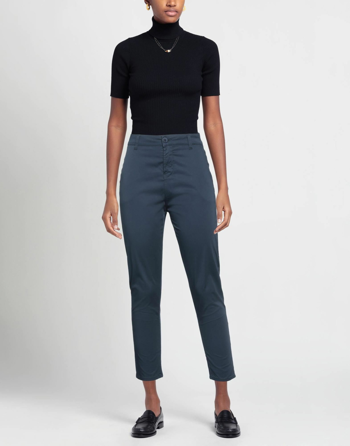 Manila Grace Womens Pants in Navy