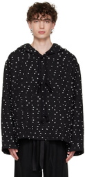 COMMAS Black Polka Dot Hoodie