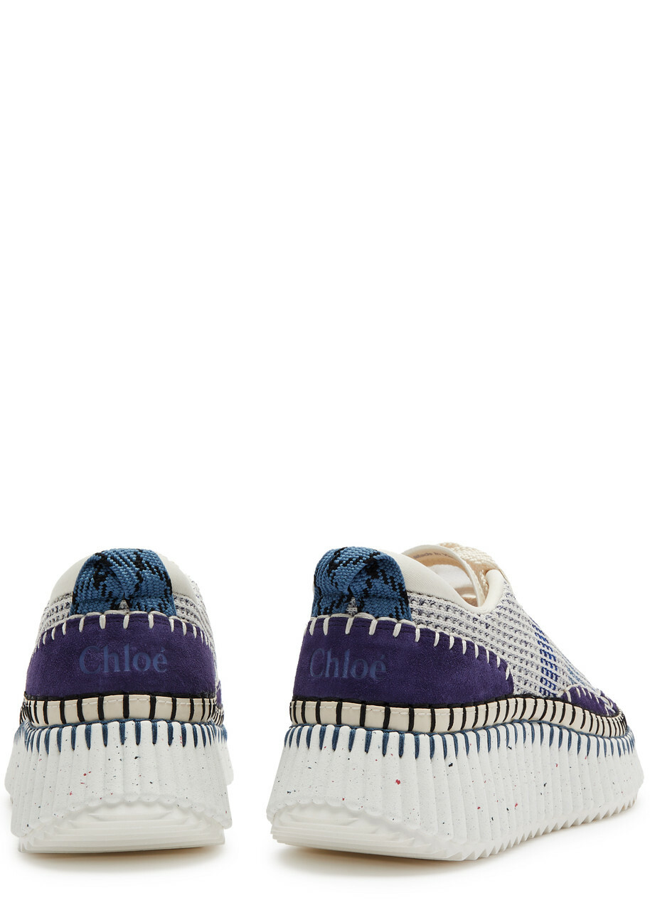 Chloe Nama Panelled Recycled Mesh Sneakers Multicoloured