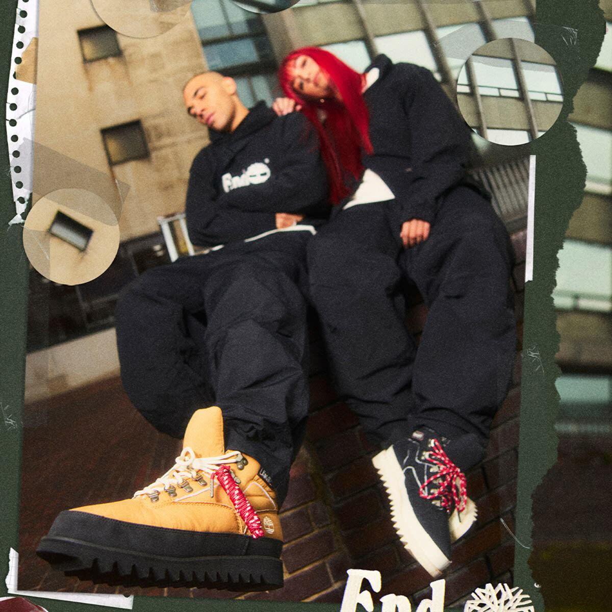 END. x Timberland Nylon Pants in Black Timberland