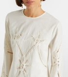 Veronica Beard Amberg cotton and linen minidress