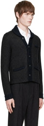 RRL Navy Wool Shawl Cardigan