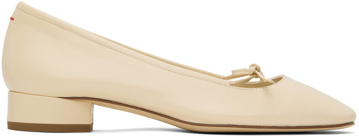 Photo: Aeyde Off-White Darya Nappa Ballerina Flats