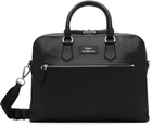 Polo Ralph Lauren Black Smooth Leather Commuter Briefcase