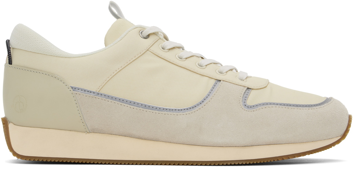 rag & bone Off-White & Gray Pursuit Retro Runner Sneakers