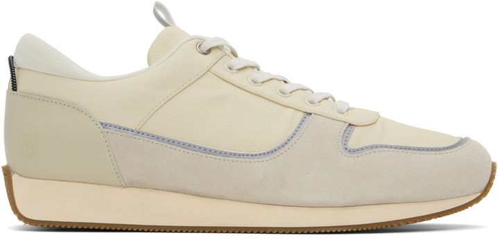 Photo: rag & bone Off-White & Gray Pursuit Retro Runner Sneakers