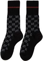Gucci Black GG Socks