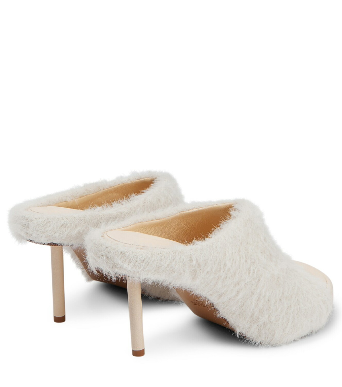 【送料&関税込】Jacquemus nuvola Heeled Mules Les Mules Nuvola leather mules in brown - Jacquemus | Mytheresa