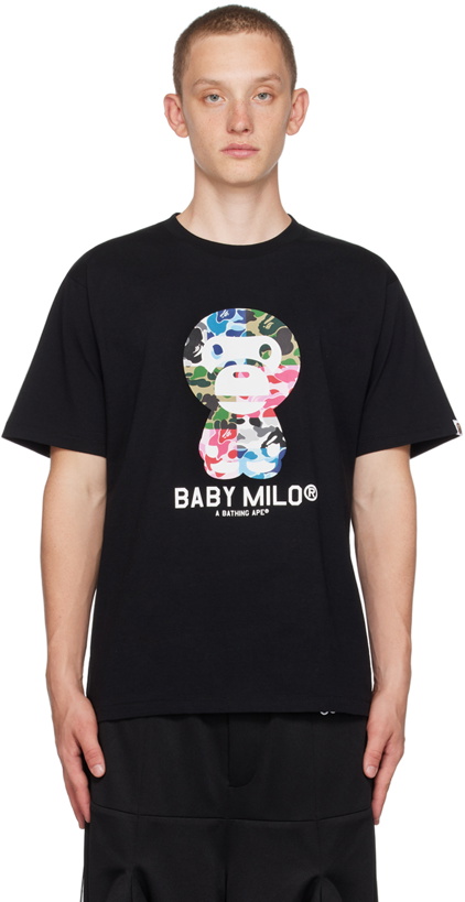 Photo: BAPE Black ABC Camo Crazy Baby Milo T-Shirt