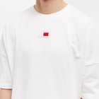 Tommy Jeans Men's Split Hem Flag T-Shirt in Ancient White