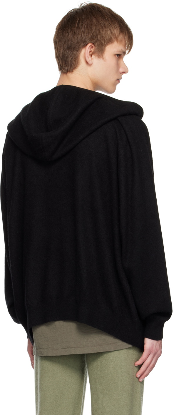 Frenckenberger Black Open Hoodie