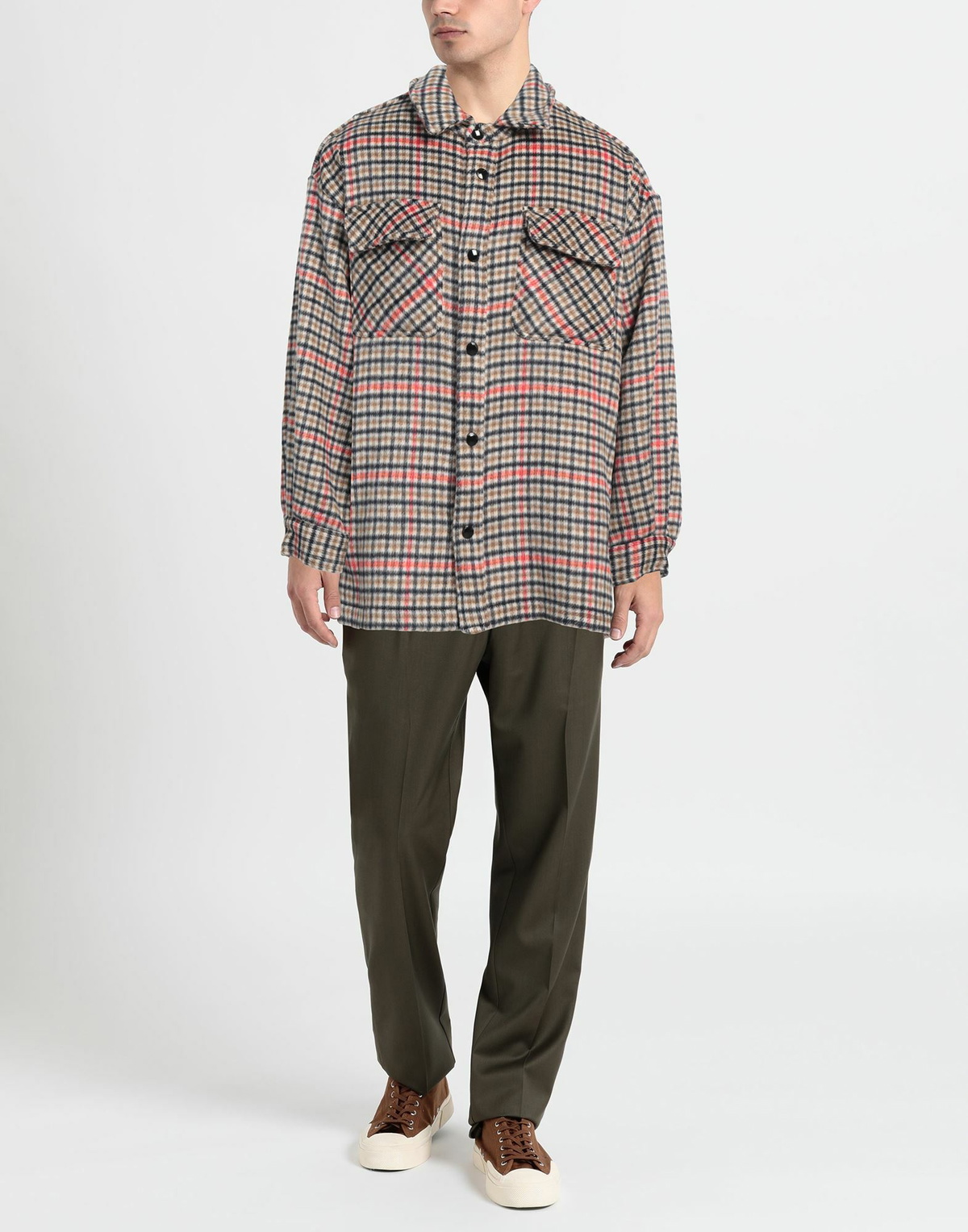 Laneus Mens Shirt Khaki