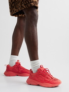 AMIRI - Bone Runner Leather and Suede-Trimmed Mesh Sneakers - Red