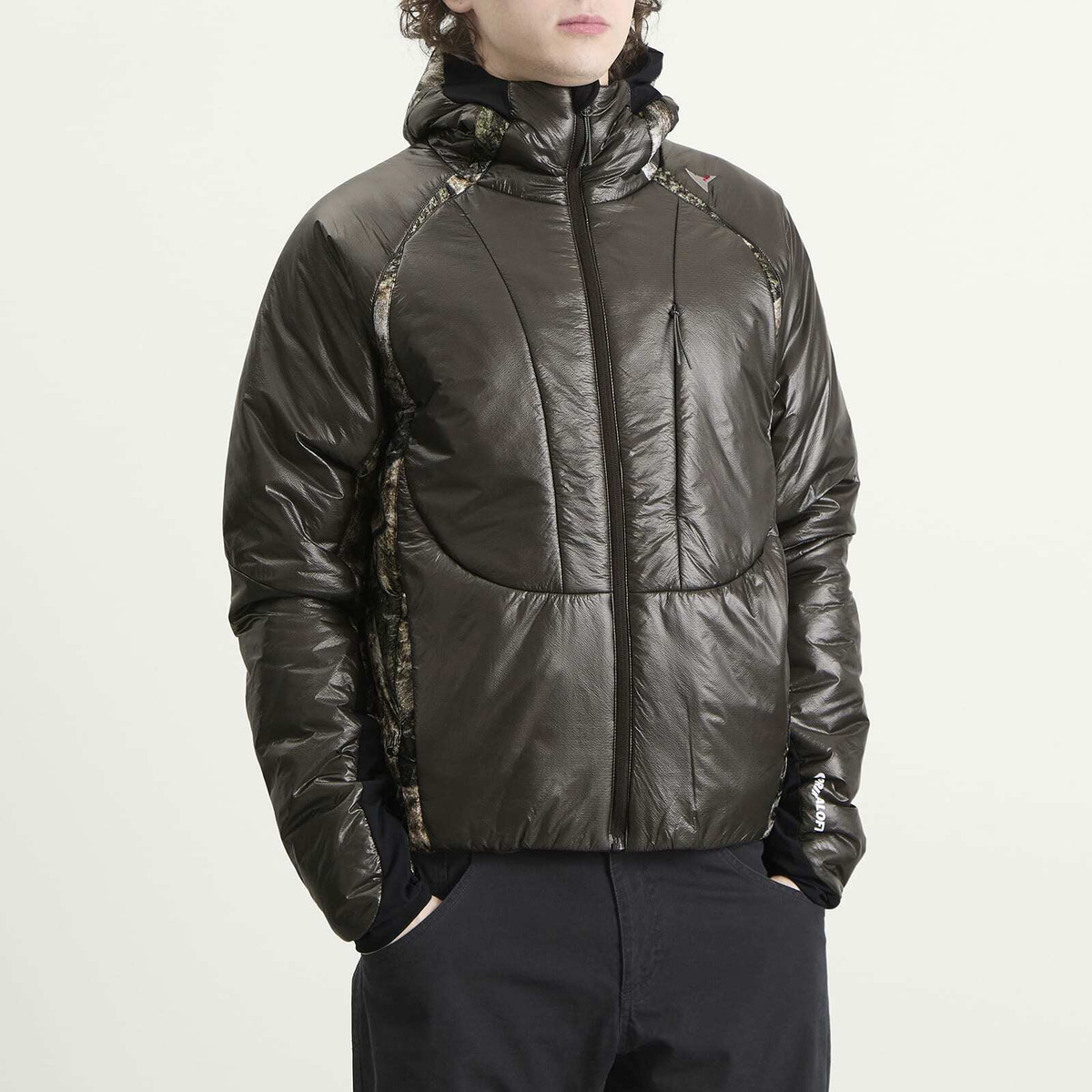 ROA Men's Hima Primaloft® Moth Print Insulated Synthetic Jacket in Anthracite